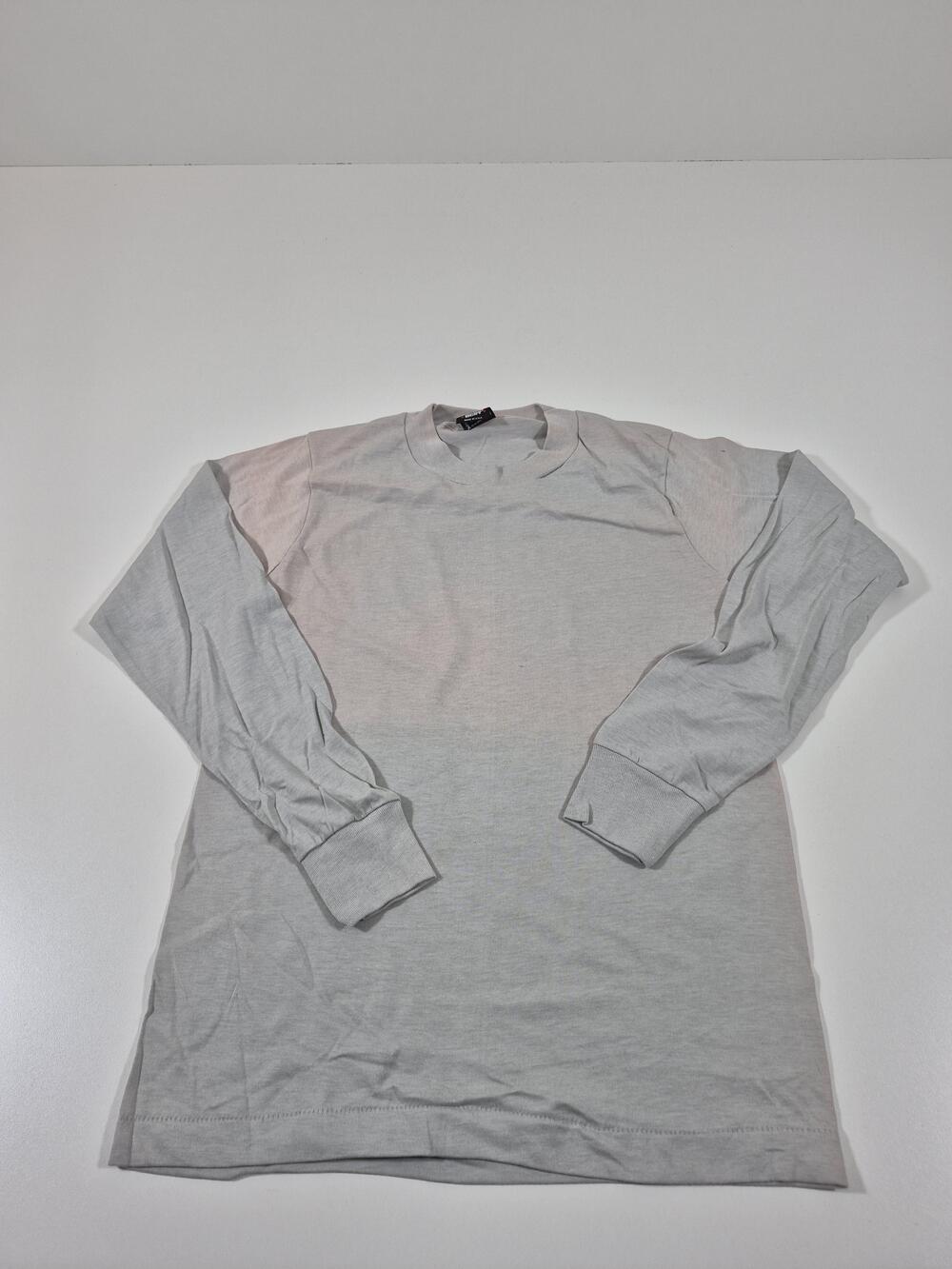Vintage Screen Stars Best Men's Small Gray Long Sleeve T Shirt USA 90s Blank